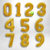 GLOBO NUMERO METALIZADO DORADO - comprar online