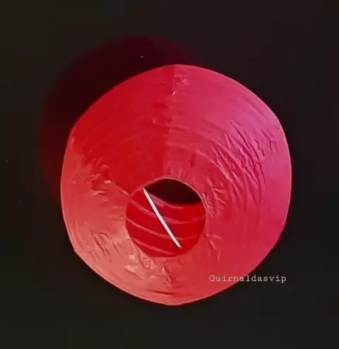 LÁMPARA GLOBO PAPEL CHINO ROJO - comprar online