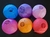 6 U. LÁMPARA GLOBO PAPEL CHINO VIOLETA - tienda online