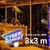 Cortina led 3x3 Luz Calida ¡ Cyber monday ! - comprar online