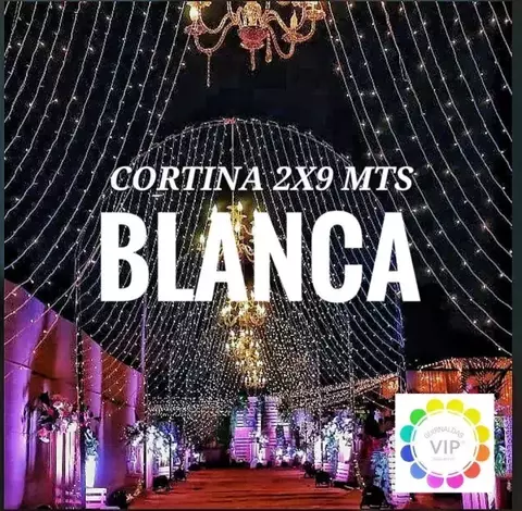 CORTINA LED 2X9 M 10 TIRAS BLANCA FRIA - comprar online