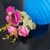 COLGANTE FAROL CHINO PAPEL AZUL + RAMO FLORES - comprar online