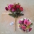 Ramo flor Artificial ROSA y BORDO Nr 383/314