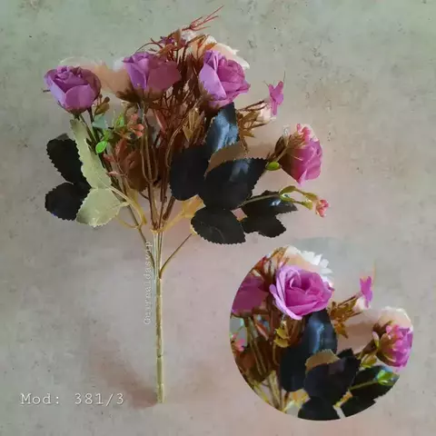 Ramo flores Artificiales Lila Mod 381/3 - comprar online
