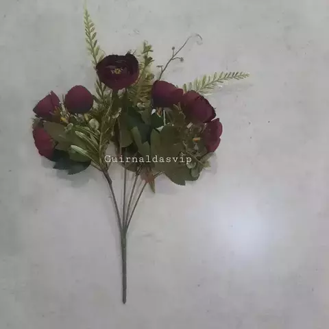 Ramo flor Artificial Peonias BORDO M: 1611 - comprar online