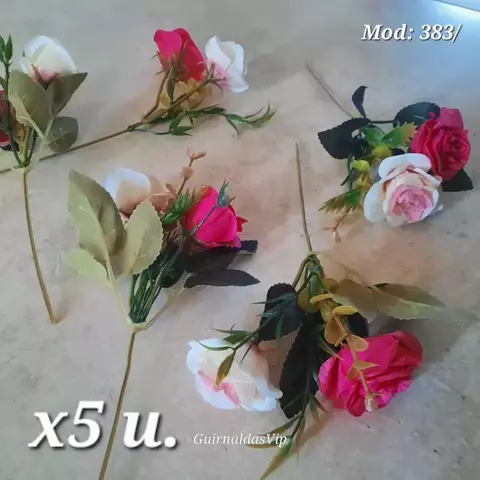 x5 Ramitos flores Artificiales mod: 383 - comprar online