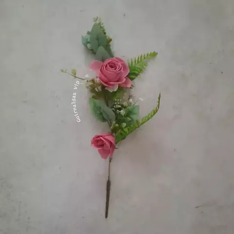 Guia 50 Cm flores artificiales Rosas color Rosa fuerte - comprar online