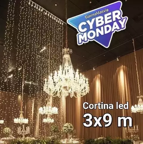 CORTINA LUCES LED 3X9 MTS IDEAL EVENTOS - comprar online