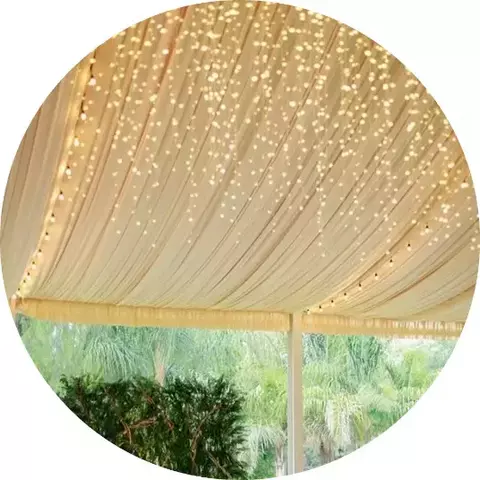 CORTINA DE LUCES LED 2X9 M LUZ CÁLIDA - comprar online