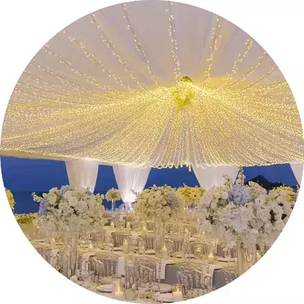 CARPA IMPERIO DUBAI 5000 LUCES LED CALIDAS 18 M DIÁMETRO - comprar online