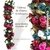 Cadena Flores Artificiales Rosa Blanco Bordo Verde Mod: 383