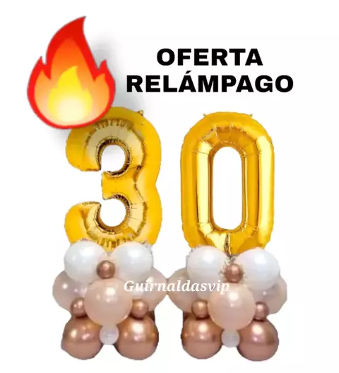 OFERTA 20 GLOBOS NUMEROS 16' PULGADAS - comprar online