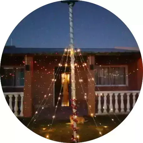 CARPA ÁRBOL NAVIDAD LUZ CASCADA LED - comprar online