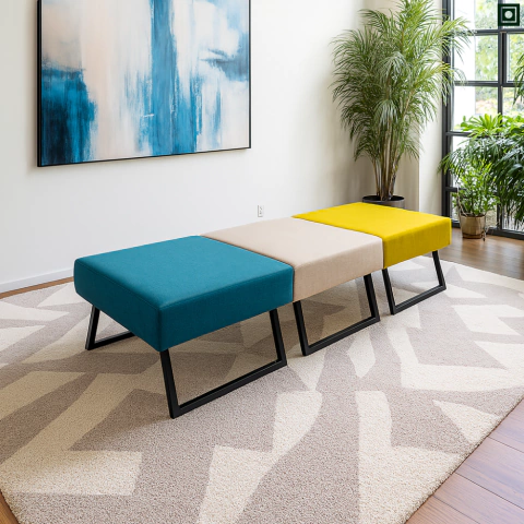 Puff Cama Bank – 2 em 1: Puff que Vira Cama – Compacto e Confortável - comprar online