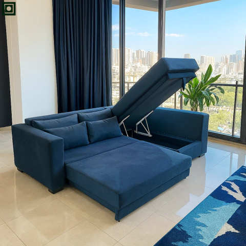 Sofá Cama De Casal SFC 02 - Sofá Que Se Transforma Em Cama Confortável