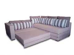 Sofá Cama de Canto SFC 021 - Sofá Cama de Casal Com Mola Ensacada(NU)