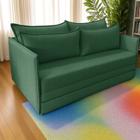 Sofá Cama 03 Lugares Elis_nu - Se Transforma em Cama Confortável - Casa Selu - Loja Da Fábrica