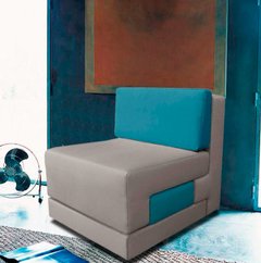 Poltrona Cama De Solteiro Modelo 0370 - Poltrona Que Se Transforma Em Sofá Cama Cor Cinza - Casa Selu - Loja Da Fábrica