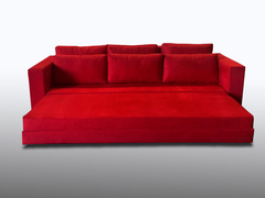 Sofá Cama bx04_nu com 2.20m que se Transforma em Cama Resistente e Confortável em Sued podendo ser sob medidas também - comprar online