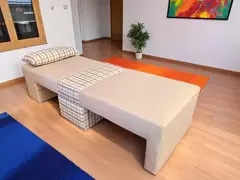 Poltrona Cama Cx_nu que se Transforma em Sofá Cama de Solteiro Resistente e Confortável em Sarja 730 - loja online