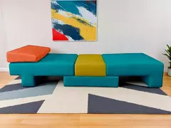 Poltrona Cama De Solteiro Modelo 0370 - Poltrona Que Se Transforma Em Sofá Cama Cor Verde Escuro na internet