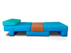 Poltrona Cama De Solteiro Modelo 0370 - Poltrona Que Se Transforma Em Sofá Cama Cor Verde Agua - loja online