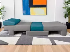 Poltrona Cama 0370 Prática e Confortável Cinza - Casa Selu - Loja Da Fábrica
