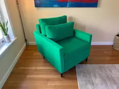Poltrona Cama Meca_nu que se Transforma em Sofá Cama Solteiro Resistente e Confortável em Sarja Algodão 6113 - comprar online