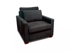 Poltrona Cama De Solteiro Modelo Meca_nu - Poltrona Que Se Transforma Em Sofá Cama - Sued Grafite - loja online
