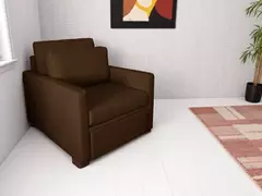Poltrona Cama Meca_nu que se Transforma em Sofá Cama Solteiro Resistente e Confortável em Sarja Algodão 760 na internet