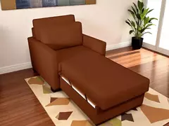 Poltrona Cama Meca_nu que se Transforma em Sofá Cama Solteiro Resistente e Confortável em Sarja Algodão 7067 - comprar online