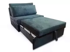 Poltrona Cama De Solteiro Modelo Meca_nu Estrutura Aço Carbono - Poltrona Que Se Transforma Em Sofá Cama - Sem Braço - loja online