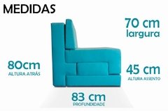 Poltrona Cama De Solteiro Modelo 0370 - Poltrona Que Se Transforma Em Sofá Cama Cor Amarelo - Casa Selu - Loja Da Fábrica