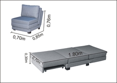 Poltrona Cama Reclinável Modelo Mova_nu que se Transforma em Sofá Cama Resistente e Confortável em Sued - loja online
