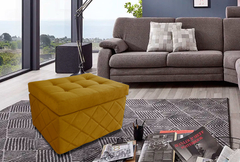 Puf Cama PC01_NU 02 que se Transforma em Sofá Cama Resistente e Confortável em Sarja 100% Algodão - Casa Selu - Loja Da Fábrica