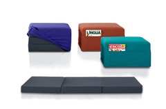 Puff Cama De Solteiro Modelo 077 - Puff Que Se Transforma Em Sofá Cama Cor Verde - Casa Selu - Loja Da Fábrica