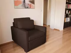 Poltrona Cama Meca_nu que se Transforma em Sofá Cama Solteiro Resistente e Confortável em Sarja Algodão 798 - comprar online