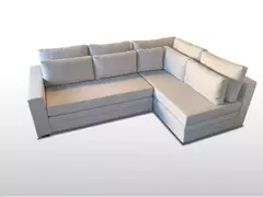 Imagem do Sofá de Canto SFC_nu 07 que se Transforma em Sofá Cama de Casal Resistente e Confortável em Sarja