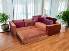 Sofá de Canto SFC_nu 07 que se Transforma em Sofá Cama de Casal Resistente e Confortável - comprar online