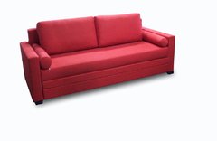 Sofá Cama De Casal Modelo Alto - Sofá Que Se Transforma Em Sofá Cama - Cor Vermelho