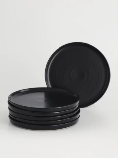 JUEGO DE VAJILLA DE PORCELANA NEGRA "FUSHION" 18 PIEZAS en internet