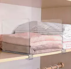 SEPARADOR DE ESTANTES “SUSAN” ACRÍLICO CON SOPORTE MULTIUSO / PLACARD - comprar online