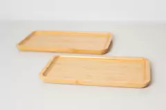 BANDEJA RECTANGULAR "TAKUMA" DE BAMBOO "XS" #1 en internet