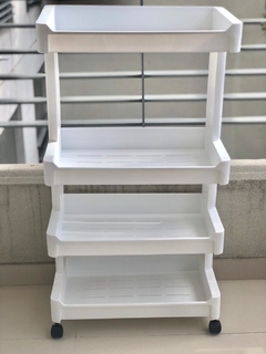 MUEBLE ORGANIZADOR "HOME" CON 4 ESTANTES Y RUEDITAS/ CARRITO en internet