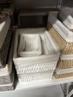 CANASTO "GIRONA" CON LIENZO "M" RECTANGULAR #2 - comprar online