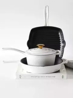 BATERIA DE COCINA FEUER 3 PIEZAS BLANCO