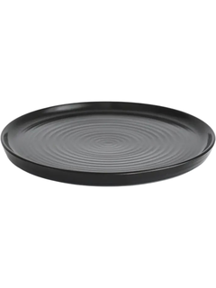 SET X 6 PLATOS PLAYOS "FUSHION" 26 CM NEGROS