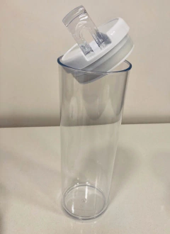 FRASCO "TREVI" REDONDO "XL" CON TAPA HERMETICO DE ACRILICO