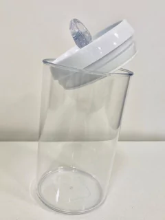 COMBO x6 FRASCOS "TREVI" REDONDOS "XXL" DE ACRILICO CON TAPA HERMETICOS