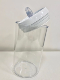 FRASCO "TREVI" REDONDO "XXL" CON TAPA HERMETICO DE ACRILICO